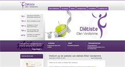 Desktop Screenshot of dietistevandamme.be